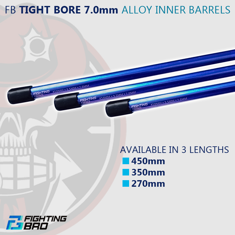 Fighting bro 270mm/350mm/450mm inner alloy barrel for gel blaster upgrade 