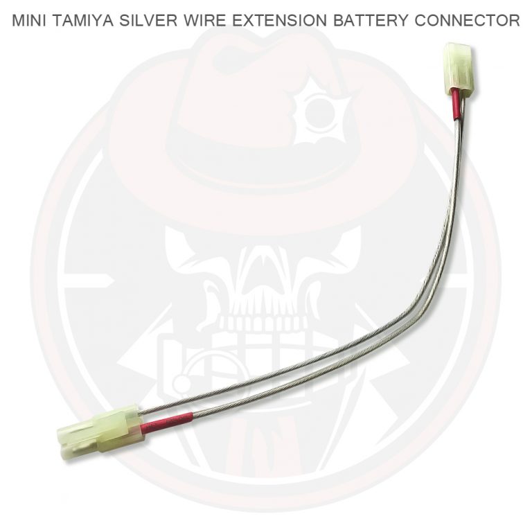 Mini Tamiya 220mm Battery Wiring Silver Wire Extension Connector